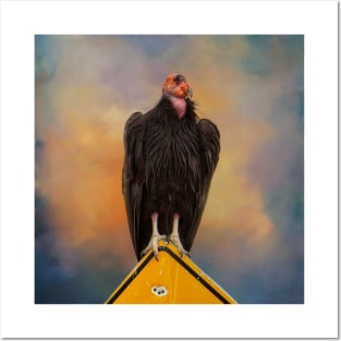 Portrait of a California Condor Posters and Art